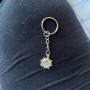 Gold Sun Keychain